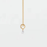 1.44 Ct Lab Diamond Baguette Circle Pendant 14K Yellow Gold