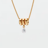 1.44 Ct Lab Diamond Baguette Circle Pendant 14K Yellow Gold