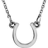 14K Yellow Tiny Horseshoe Necklace