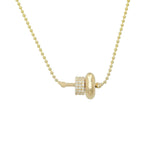 Diamond Wheel Necklace