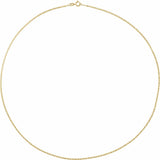 14K 1.3 mm Mirror 16" and 18" Chain