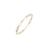Luxury Diamond Paperclip Link Bracelet For Everyday Wear