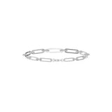 Luxury Diamond Paperclip Link Bracelet For Everyday Wear