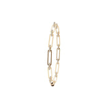Luxury Diamond Paperclip Link Bracelet For Everyday Wear