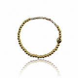 October Birthstone Natural Gem & Gold Bracelet