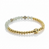 November Birthstone Natural Gem & Gold Bracelet