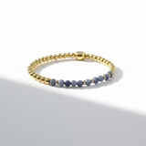 December Birthstone Natural Gem & Gold Bracelet