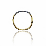 December Birthstone Natural Gem & Gold Bracelet