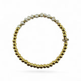 June Birthstone Natural Gem & Gold Bracelet