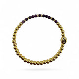 July Birthstone Natural Gem & Gold Bracelet