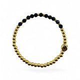 September Birthstone Natural Gem & Gold Bracelet