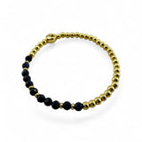 September Birthstone Natural Gem & Gold Bracelet
