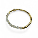November Birthstone Natural Gem & Gold Bracelet