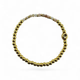 October Birthstone Natural Gem & Gold Bracelet