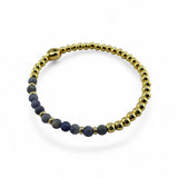December Birthstone Natural Gem & Gold Bracelet